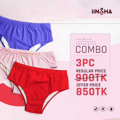 Combo Set of 3pcs Leakproof Underwear_img_0