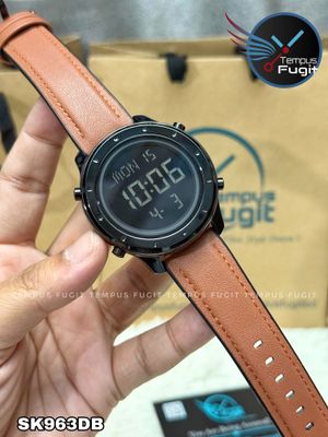 SKMEI 1864 Digital Watch- Black Dial- Black Bezel- Brown Strap- TF Code SK963DB_img_7