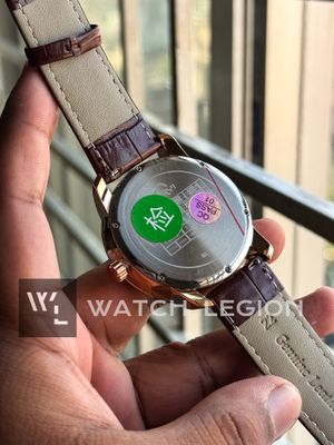 HERYI CASINO ROULETTE BROWN LEATHER ROSE GOLD CASE BLACK DIAL_img_3