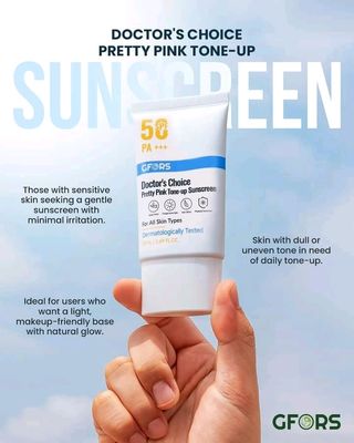 GFORS DOCTOR'S CHOICE PRETTY PINK TONE-UP SUNSCREEN 50ML_img_1