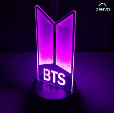 GearUP Acrylic Multicolor Night Lamp (BTS) – BLACK_img_0