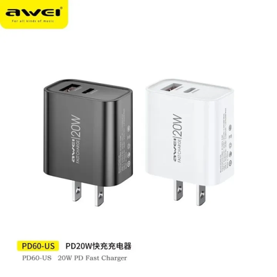Awei PD60 20W Fast Charging PD Power Adapter_img_0