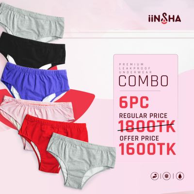 Combo Set of 6pcs Leakproof Underwear_img_0
