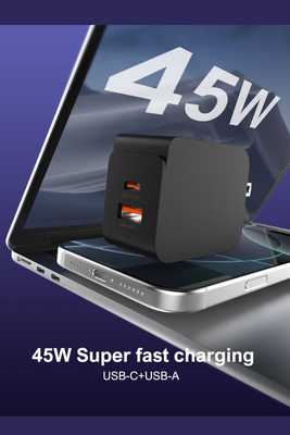 LDNIO 45W Dual Port Fast Charger – USB Type C & A Power Adapter_img_6