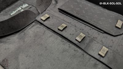 Luxe Solid Black Panjabi_img_1