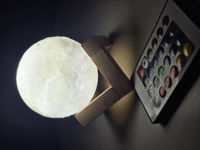 Rechargeable 3D Moon Lamp With Remote 8cm_img_2