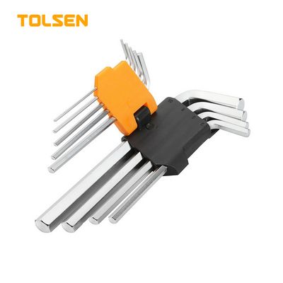 TOLSEN 9Pcs Long Arm Hex Key Set Model: 20048_img_0