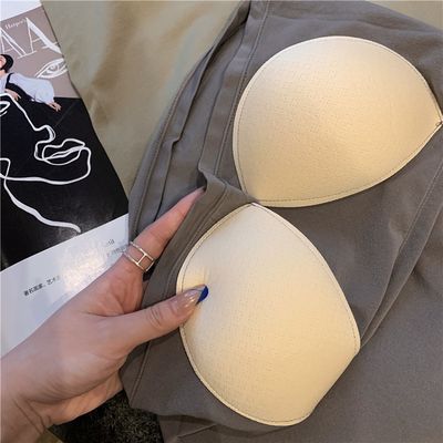Tank Tops Female Bras Spaghetti Strap Fashion Camisole Wireless brassiere Seamless underwear_img_3