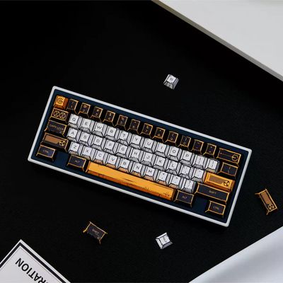 Comic Styled Virtual War PBT 150 Keys Keycaps Set_img_4
