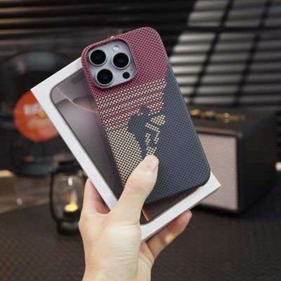 Luxury kevlar Carbon Fiber Texture Case for iPhone iPhone Case Ultra Thin light Aramid Fiber PC Cover_img_1