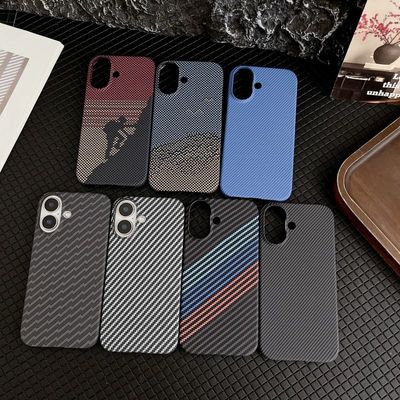 Luxury kevlar Carbon Fiber Texture Case for iPhone iPhone Case Ultra Thin light Aramid Fiber PC Cover_img_5