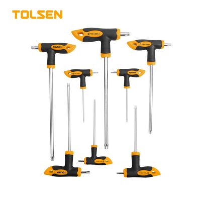 TOLSEN 8pcs Torx T-Handle Star Allen Hex Key Screwdriver Set Model 20061_img_0