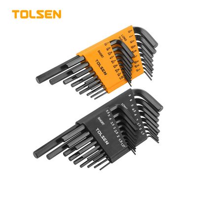 TOLSEN 36Pcs Allen Hex Key Set (Inches & Metric) Black Finish Model: 20094_img_0
