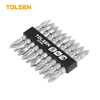 TOLSEN 10Pcs Industrial Double End Magnetic Screwdriver Bits Set ( PH2/PH2x65mm ) Model 20360_img_0