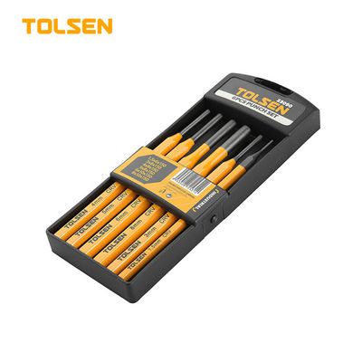 Tolsen 6Pcs  Nail Punch Tool Set with Case (HRC56-62) Model:25090_img_0
