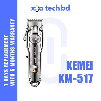 kemei km -517 USB Rechargeable Cordless Hair Trimmer,_img_0