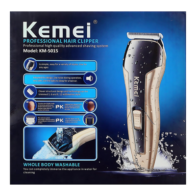 Kemei KM-5015 Professional High Quality Washable Hair Clipper_img_2