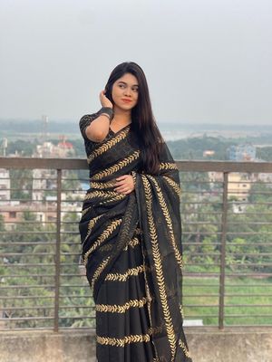 Block Print Sharee with Blouse Piece_img_9