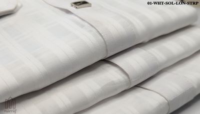 Classic White Panjabi Featuring Long Strap
