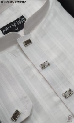 Classic White Panjabi Featuring Long Strap_img_1