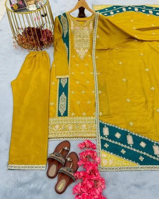 Indian Moslin Ambrodari 3 pieces_img_1