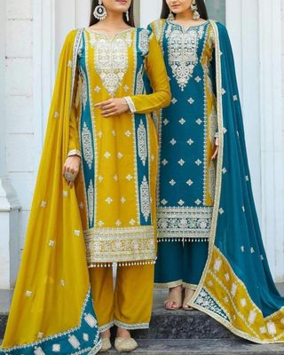 Indian Moslin Ambrodari 3 pieces