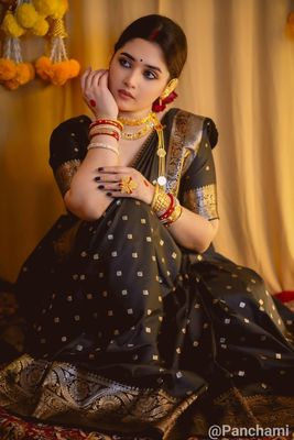 ধুপিয়ান সিল্ক শাড়ি ব্লাউজ পিস সহ_img_2