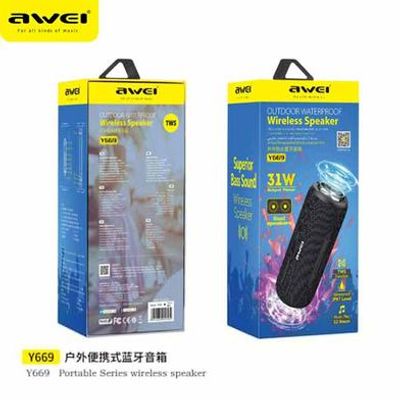 Awei Y669 Portable Bluetooth Speaker - Black_img_3