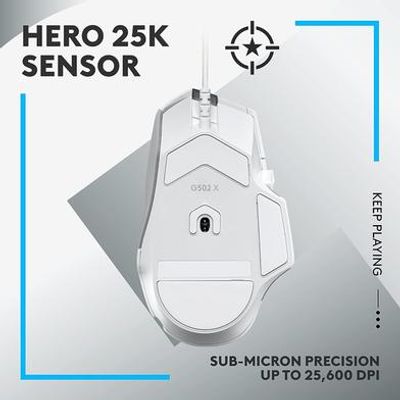 Logitech G502 X USB Hero Gaming Mouse White_img_2