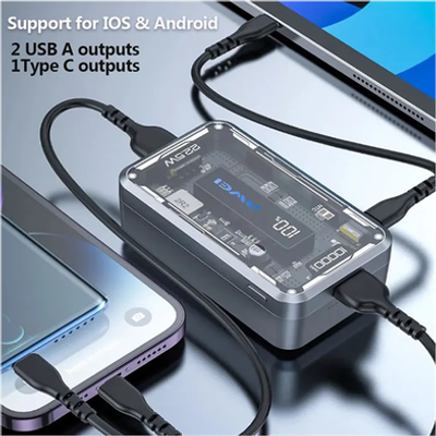 Awei P111K 10000mAh PD 22.5W Portable Power Bank_img_3