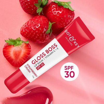 Dot & Key Gloss Boss Vitamin C + E Lip Balm SPF 30 - Strawberry Crush(12gm)_img_2
