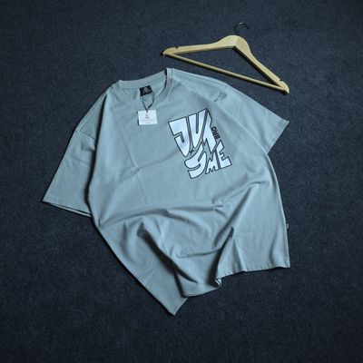 Just Me Bro (Light Stone Blue) - Premim Oversized Drop Shoulder T-shirt_img_1