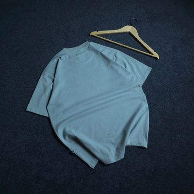 Just Me Bro (Light Stone Blue) - Premim Oversized Drop Shoulder T-shirt_img_4
