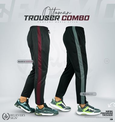 Contrast Ottoman Trouser 2 Pcs