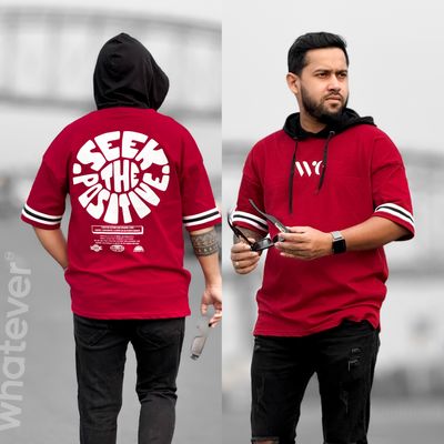 WE Hoodie T Shirt Maroon_img_0