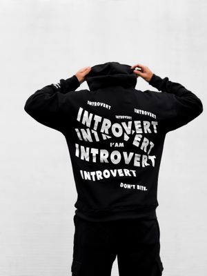Introvert Black Hoodie_img_4