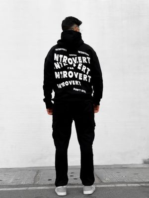 Introvert Black Hoodie_img_3