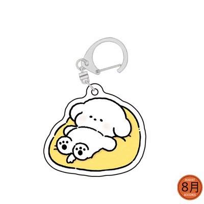 Cute Cartoon Dog Acrylic Keychains_img_3