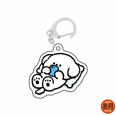 Cute Cartoon Dog Acrylic Keychains_img_4