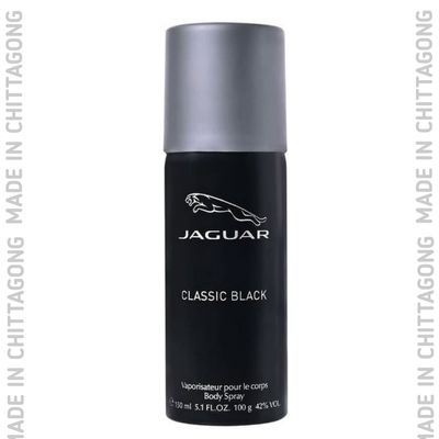 Jaguar Men's Classic Black Body Spray - 200ml_img_0