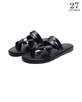Kairo Premium Leather Sandal(Black)_img_0