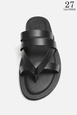 Kairo Premium Leather Sandal(Black)_img_1