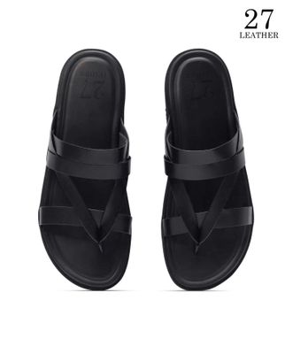 Kairo Premium Leather Sandal(Black)_img_2