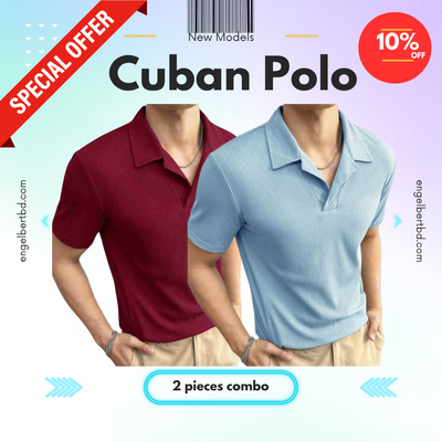 2 pieces combo Premium Cuban Knit Polo 01_img_0