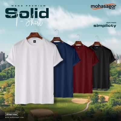 stylish solid t-shirt