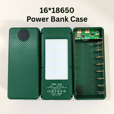 16pcs 18650 Battery Solderless 22.5W Fast Charging Power Bank Case with LED Light_img_1