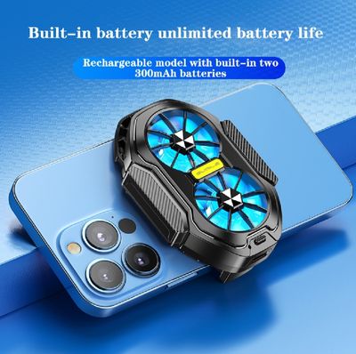 FS01 Dual Fan Rechargeable Mobile Phone Cooler_img_3