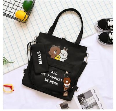 Canvas Bag Female Handbag Student_img_0