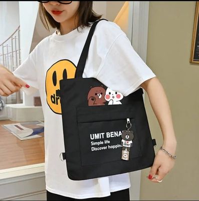 Canvas Bag Female Handbag Student_img_1