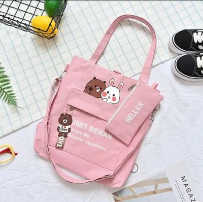 Canvas Bag Female Handbag Student_img_3